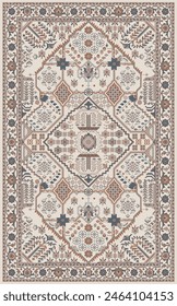 high resolution vintage perisan rug in eps format