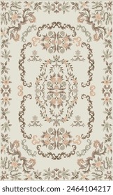 high resolution vintage perisan rug in eps format