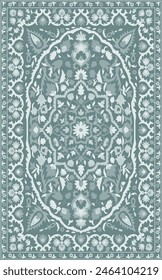 high resolution vintage perisan rug in eps format