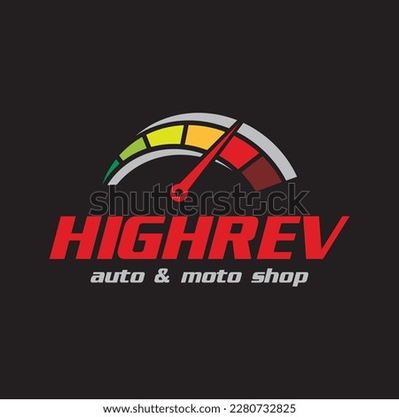High Rev Auto and Moto Shop Logo