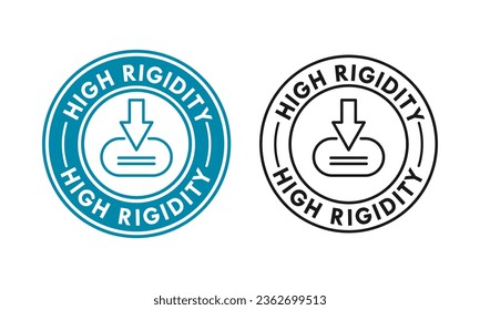 High rigidity badge template illustration