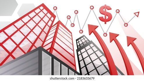 High rise building background to increase business