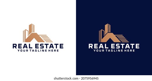 high rise building logo design and building roof