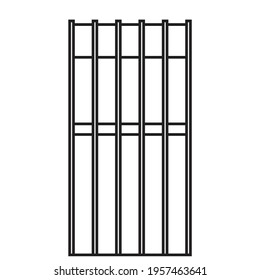High rise skyscraper building simplicity outline style. Vector illustration