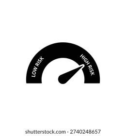 High Risk Gauge Meter Indicator Icon