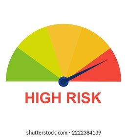 High risk icon on white background. vector illustration. EPS 10.