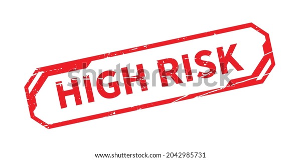 High Risk Red Sign Modern Design Stock Vector (Royalty Free) 2042985731