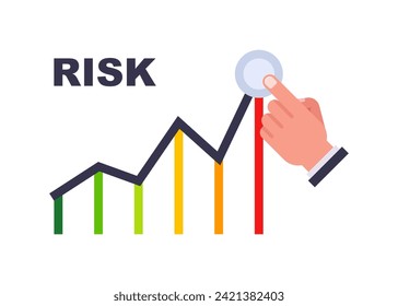 high risk schedule. flat vector illustration