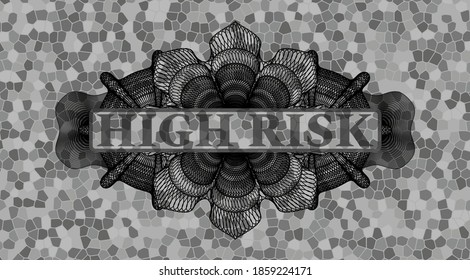 High Risk Text Inside Guilloche Stone Stock Vector (Royalty Free ...