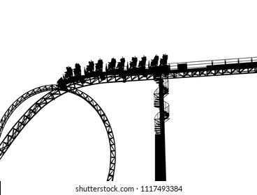 7,944 Roller Coaster Stock Vectors, Images & Vector Art | Shutterstock