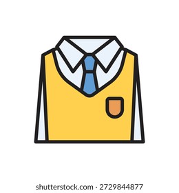 High School Rucksack Symbol Vektorgrafik