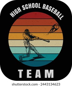 high school baseball t-shirt design
