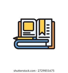 High School Book Symbol, Vektorgrafik