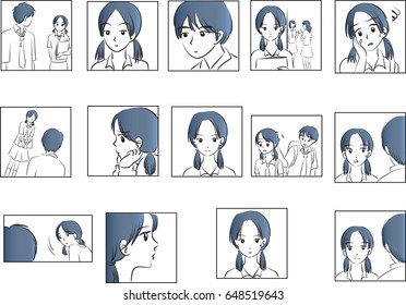 high school boy and girl set