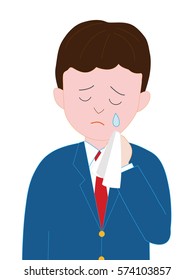 The high school boy who cries.