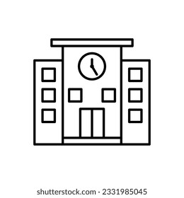 Design des Icon-Designs für High School Building