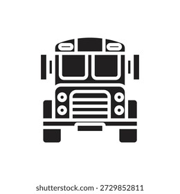 Autobús de la escuela secundaria lleno de Ilustración vectorial de iconos