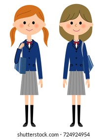 High school girls