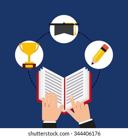 high school icon design, vector illustration eps10 graphic 