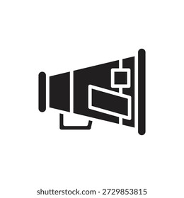 High School Loudspeaker Filled Icon Vector Illustration