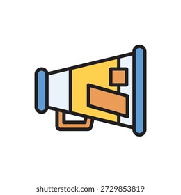 Ilustración vectorial del icono del altavoz de la escuela secundaria