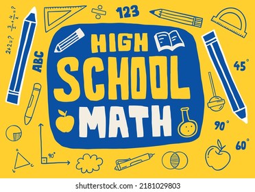 Diseño de fondo matemático de secundaria