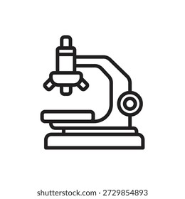 High School Microscope Outline Ilustração vetorial de ícones