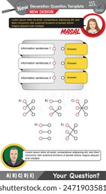 High school, middle school, exam question template, numerical lessons, verbal lessons, Next generation problems, dad, girl, for teachers, editable