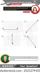 Ensino médio, ensino médio, modelo de pergunta do exame, aulas numéricas, aulas verbais, Problemas da próxima geração, pai, menina, para professores, editável