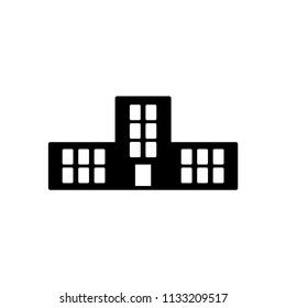 High School Modern Simple Vector Icon.