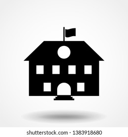 High School Modern Simple Vector Icon