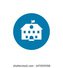 High School Modern Simple Vector Icon. Trendy for graphic design, logo, Web site, social media, UI, mobile app, EPS10