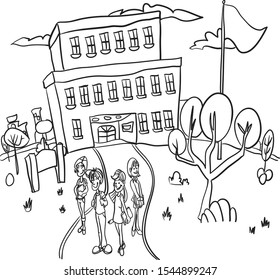 High School Students For Children's Book (Coloring Book)