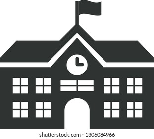 High School vector simple icon