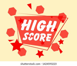 high score, beautiful red label for summer