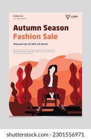 High Season Fashion Brochure Template suitable for template and advertising design brochure
