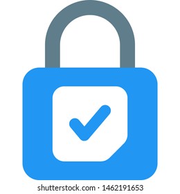 high security authentication locked election results padlock