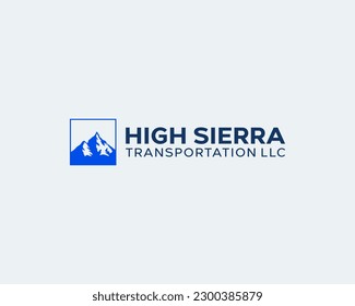 High Sierra Mountain Vector Logo