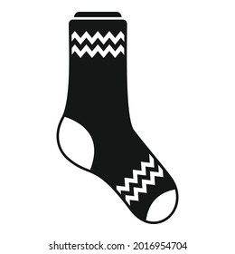 High sock icon simple vector. Sport collection. Fashion sock