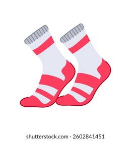 high socks soccer cartoon. knit long, low cut, merino no high socks soccer sign. isolated symbol vector illustration