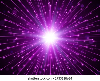 High speed. Abstract explosion background. Vector illustration.
