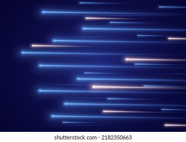 High Speed. Abstract Technology Background Concept.Motion Speed And Blur. Glowing White Speed Lines. Dynamic Lines Or Rays. Light Trail Wave, Fire Path Trace Line. Swirling Filament Curve