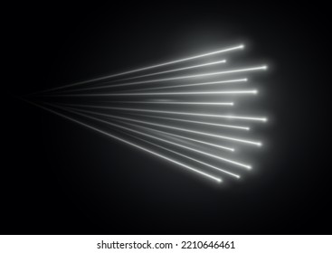 High speed. Abstract technology background concept. Motion speed and blur. Glowing white speed lines. Dynamic lines or rays. Light trail wave, fire path trace line. swirling filament curve. 