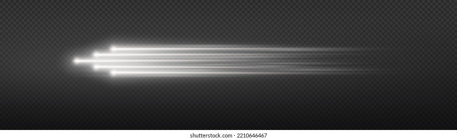 High speed. Abstract technology background concept. Motion speed and blur. Glowing white speed lines. Dynamic lines or rays. Light trail wave, fire path trace line. swirling filament curve. 