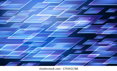 Alta velocidad. Fondo de tecnología azul abstracto. Ilustración del vector