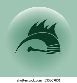 High speed burning symbol icon