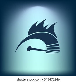 High speed burning symbol icon