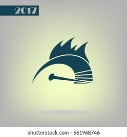 High speed burning symbol icon