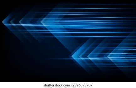 High speed concept Arrow Light out technology background Hitech communication concept innovation background, vector design