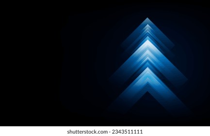 High speed concept Arrow up Light out technology background Hitech communication concept innovation background, vector design